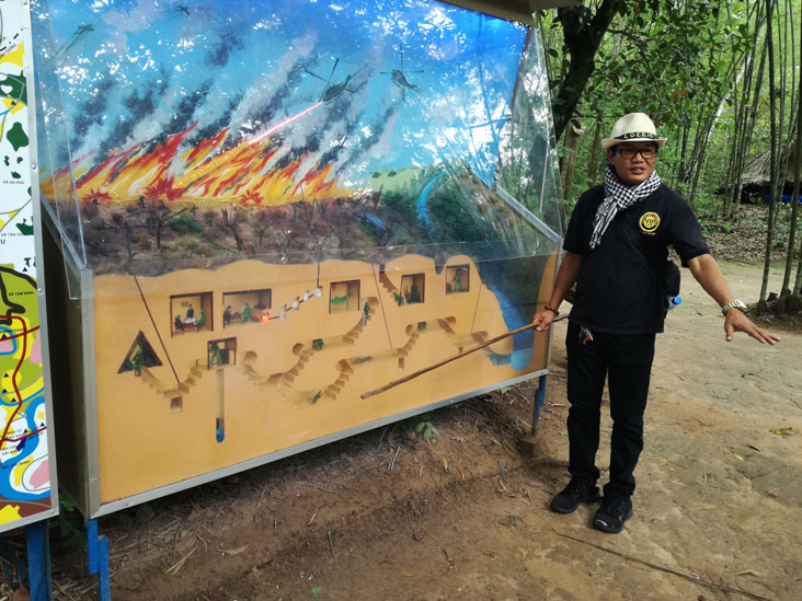 learning about cu chi tunels in vietnam