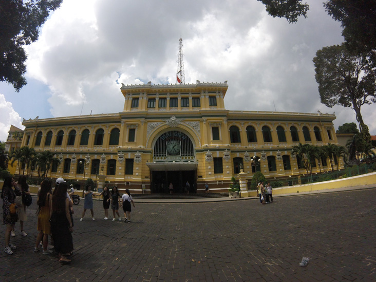 french styly post office in ho chi minh