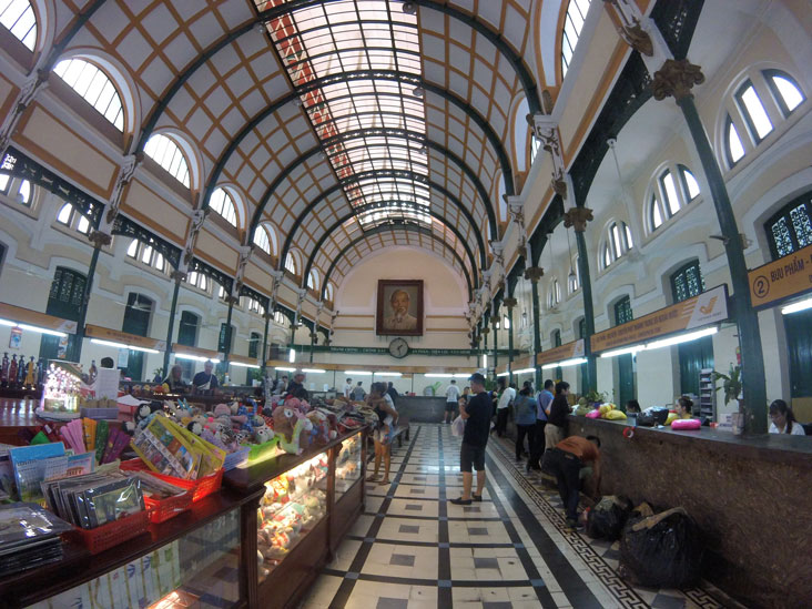 luxury central post office in saigon