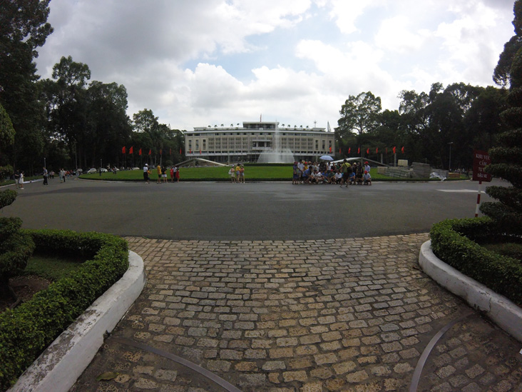 reunification palace in ho chi minh, vietnam. It is a symbol of the independence