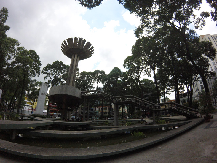 turtle lake is a fountain in ho chi minh city