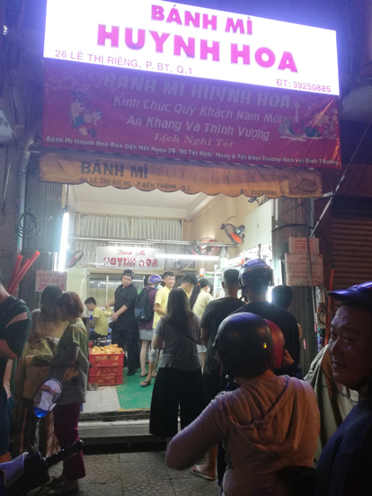 a traditional sanwich shop in ho chi minh