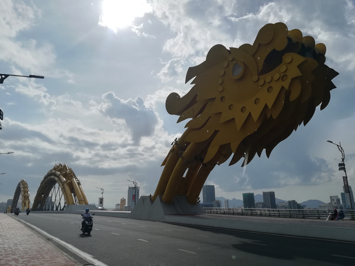 Dragon bridge in da nang vietnam