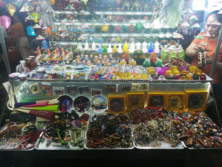 tipycal souvenir stand in a market