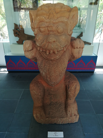 sculpture in a museum of cham culture in da nang