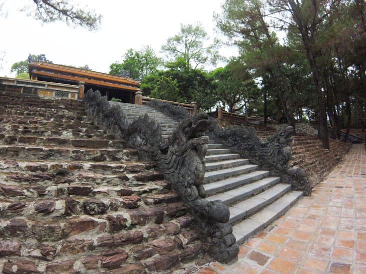 Dragons on Stairway at Tu Duc Tomb