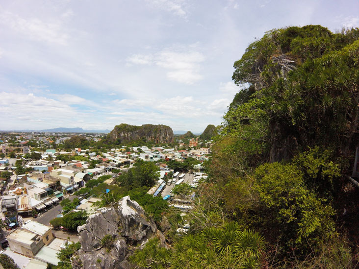 view from the marble mountains in da nang vietnam