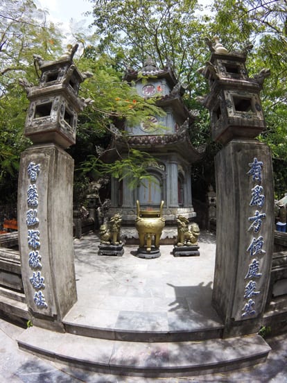 pagoda temple in da nang marble mountains