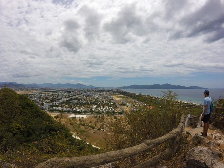 View from the top of the marble mountains. From there you could see Da Nang city