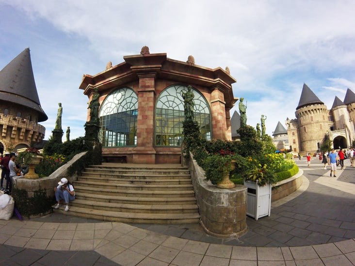 very french building in ba na hills da nang