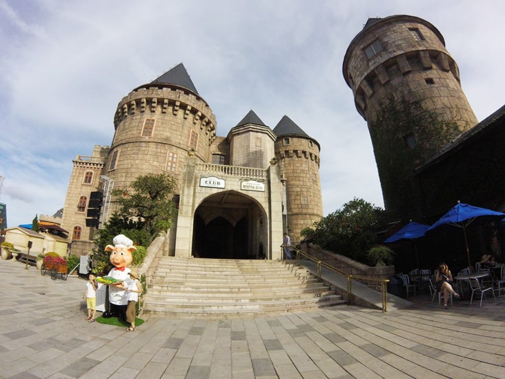 Carcassonne Castle in Ba Na hills Da nang