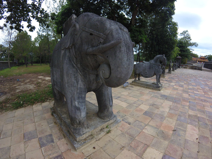 elephant protector Minh Mang tomb in hue