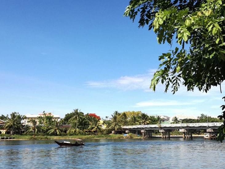 this is the bridge that connect hoi an with cam nam