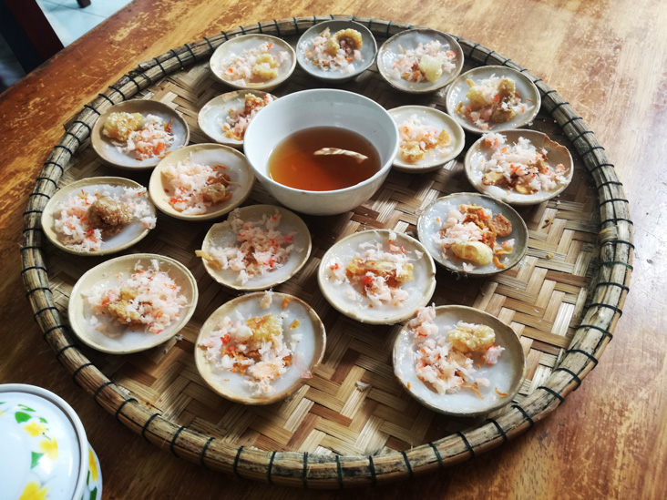 Bánh Beo in a traditional restaurant in hue