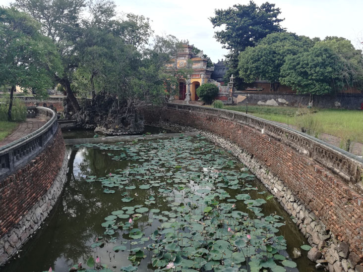a lake around the imperial city in hue