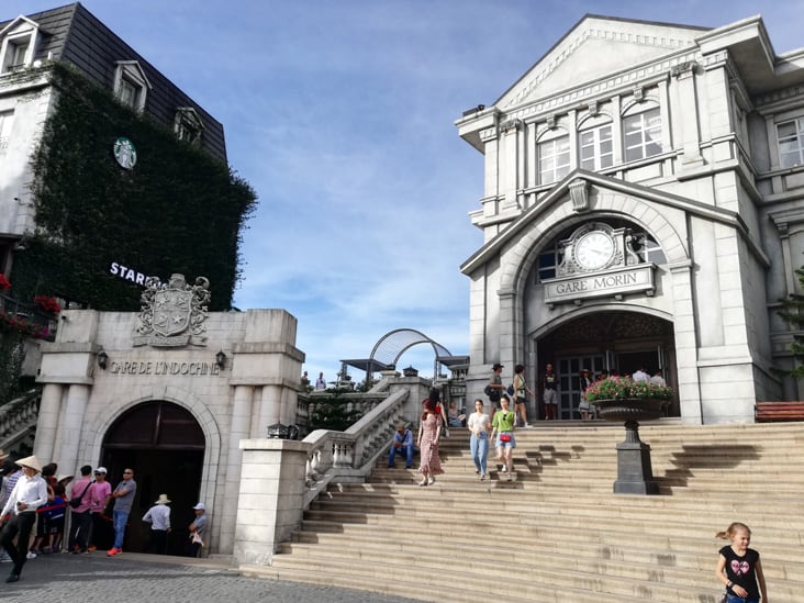 French style building in the french village in ba na hills