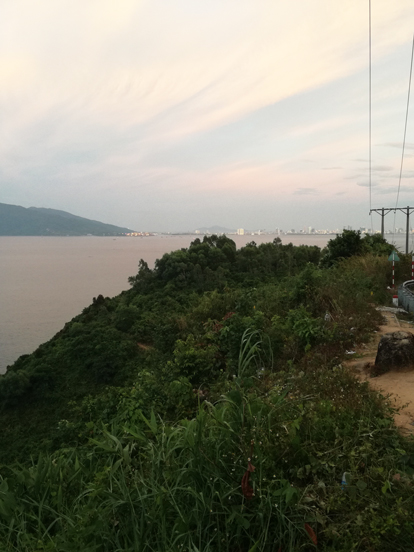 view from hai van pass in vietnam