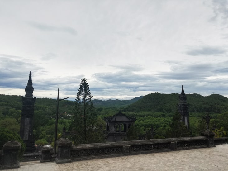 amazing view from Khai Dinh tomb in hue