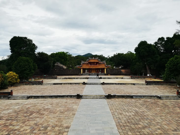 house in Minh Mang tomb in hue