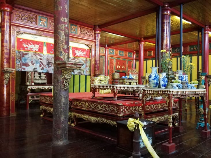 one of the bedrooms in Minh Mang tomb