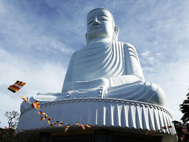 Long Son Pagoda in Nah Trang Vietnam Buddha statue